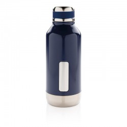 Nepropustná vakuová lahev z nerezové oceli, 500 ml, XD Design, tmavě modrá